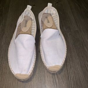 Canvas Platform Smoking Slipper